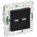 SKANDY Розетка USB A+A 3,1А SK-R15Bl черный IEK