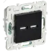 SKANDY Розетка USB A+A 3,1А SK-R15Bl черный IEK
