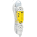 STANDARD Удлинитель У04 4 места 2P+PE 5м 3х1,5мм2 16А белый IEK