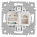 Розетка Intro Accent 6-303-07 информационная RJ45, IP20, СУ, графит