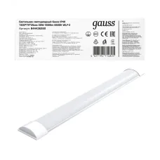 Светильник светодиодный матовый Gauss IP40 1500*75*25мм 50W 4500lm 6500K WLF-2 сталь 1/20
