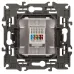 14-3107-04 ЭРА Розетка RJ45, IP20, шампань (10/100/1600)