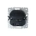 BRITE Розетка с заземлением с защитными шторками 16А с USB A+A 2,1А РЮш10-1-БрТБ бронза