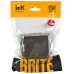 BRITE Выключатель одноклавишный с индикацией 10А ВС10-1-1-БрТБ темная бронза