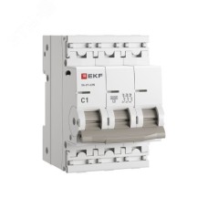 Автоматический выключатель 3P 1А (C) 6кА ВА 47-63N EKF PROxima