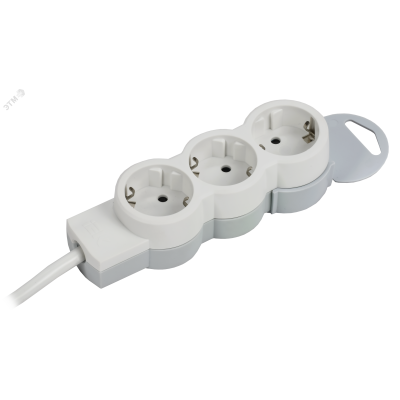STANDARD Удлинитель У03 3 места 2P+PE 5м 3х1,5мм2 16А белый IEK