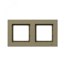 Рамка 2-местная IP44  шамп.  пластик Эпика EKF