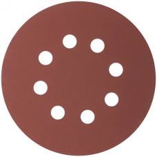 Круги абразивные шлифовальные перфорированные на ворсовой основе под ''липучку'' (Р320, 125 мм, 5шт), Profi