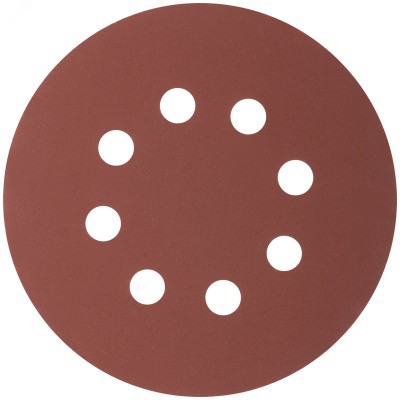 Круги абразивные шлифовальные перфорированные на ворсовой основе под ''липучку'' (Р320, 125 мм, 5шт), Profi
