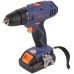 MAX-PRO Дрель-Шуруповерт аккумуляторная 18 В 0-350/0-1250об/мин 10мм 30Нм 2 батареи (Li-Ion) х1,5Ач 15+1 1ч. регулировка оборотов резиновые вставки LED подсветка