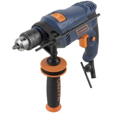 Дрель ударная 710 Вт,0-3000 об/мин,ключевой патрон 1,5-13 мм,2 кг,антивибрационная ручка,резиновые вставки,кор.