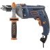 Дрель ударная 850 Вт,0-3000 об/мин,ключевой патрон 1,5-13 мм,2,4 кг,антивибрационная ручка,меалл. корпус редуктора,резиновые вставки,кор.