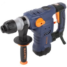Перфоратор демонтажный SDS-Plus 1500 Вт, 0-850 об/мин, 5.5 Дж, 3 режима, антивибрационная ручка, набор зубил