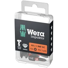 Бита ударная 851/1 IMP DC Impaktor PH алмазное покрытие хвостовик 1/4 C 6.3 PH 1X25 мм