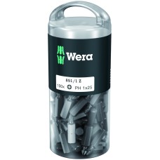 Набор бит 851/1 Z DIY 100 PH 1 вязкая твердость хвостовик 1/4 C 6.3 100 шт PH 1X25 мм с держателем-еврослот