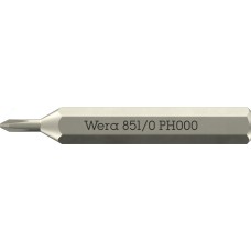 Бита крестовая, PH 000 x 30 мм, хвостовик шестигранный 5/32'' C4.0 (4 мм), 851/0 Micro Phillips