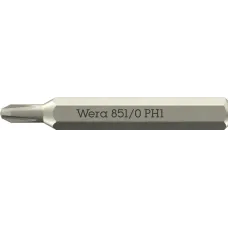 Бита крестовая, PH 1 x 30 мм, хвостовик шестигранный 5/32'' C4.0 (4 мм), 851/0 Micro Phillips