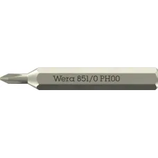 Бита крестовая, PH 00 x 30 мм, хвостовик шестигранный 5/32'' C4.0 (4 мм), 851/0 Micro Phillips