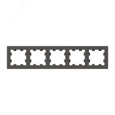 Рамка 5-местная мокко.  пластик Эпика EKF