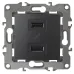 12-4110-05 ЭРА Устройство зарядное USB, 230В/5В-2100мА, IP20, Эра12, антрацит (6/60/1920)