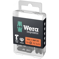 Бита ударная 855/1 IMP DC Impaktor PZ алмазное покрытие хвостовик 1/4 C 6.3 PZ 3X25 мм с держателем-еврослот