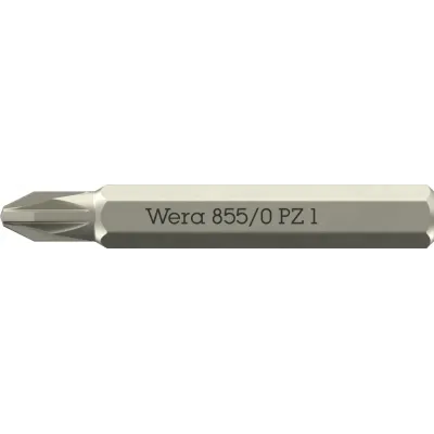 Бита крестовая, PZ 1 x 30 мм, хвостовик шестигранный 5/32'' C4.0 (4 мм), 855/0 Micro Pozidriv