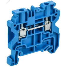 ARMAFIX Колодка клеммная CY4BU винтовая 4мм2 проходная синяя Ex IEK