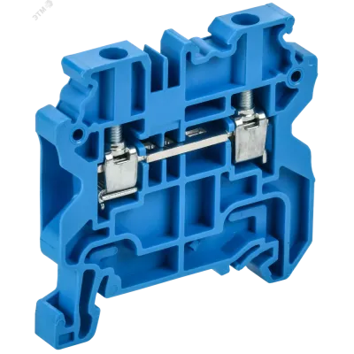 ARMAFIX Колодка клеммная CY4BU винтовая 4мм2 проходная синяя Ex IEK