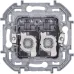Розетка компьютерная двойная RJ45 категория 5Е UTP белый INSPIRIA