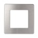 Рамка для розеток и выключателей ЭРА Серия 12 12-5101-03 на 1 пост, Сатин, алюминий