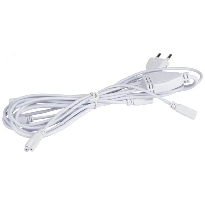 Разветвитель сетевой для линейных светильников ЭРА Разветвитель 5х IEC C5 2 м для подключения 5 светильников