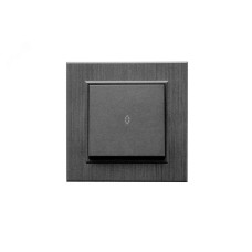 Выключатель одноклавишный проходной KAREA LINE STAR дымчатый