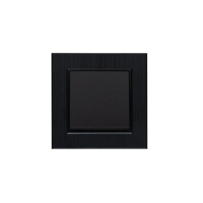 Выключатель одноклавишный KAREA LINE STAR черный