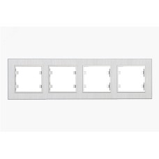 Рамка четырехпостовая горизонтальная KAREA LINE STAR жемчужный