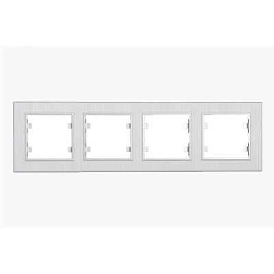 Рамка четырехпостовая горизонтальная KAREA LINE STAR жемчужный