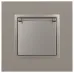 Розетка ЭРА Elegance 14-2103-16 2P+E Schuko со шторками с крышкой, 16А-250В, титан