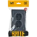 BRITE Розетка двойная с заземлением без защитных шторок 16А в сборе РС12-3-БрМ маренго