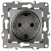12-2101-12 ЭРА Розетка 2P+E Schuko, 16A-250В, IP20, Эра12, графит (10/100/2500)