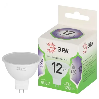Лампа светодиодная ЭРА GREEN LINE LED MR16-12W-865-GU5.3 GL GU5.3 12 Вт софит холодный свет