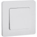 Выключатель 1-клавишный проходной 10АХ безвинтовое крепление белый INSPIRIA