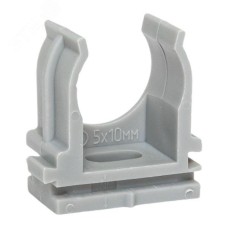 Крепеж-клипса для ручного монтажа d20 мм серая EKF-Plast