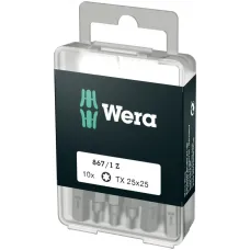 Набор бит 867/1 Z DIY 10 TORX 25 вязкая твердость хвостовик 1/4 C 6.3 TX 25X25 мм 10 шт с держателем-еврослот