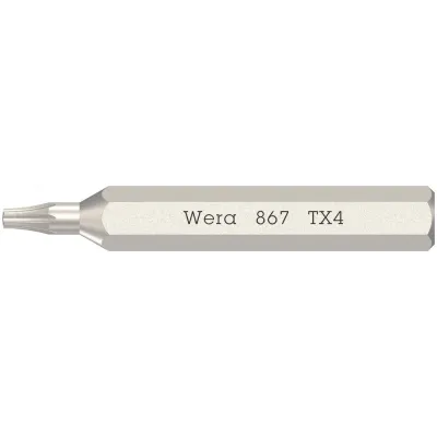 Бита TORX, TX 4 x 30 мм, хвостовик шестигранный 5/32'' C4.0 (4 мм), 867/0 Micro TORX