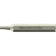 Бита TORX, TX 6 x 30 мм, хвостовик шестигранный 5/32'' C4.0 (4 мм), 867/0 Micro TORX