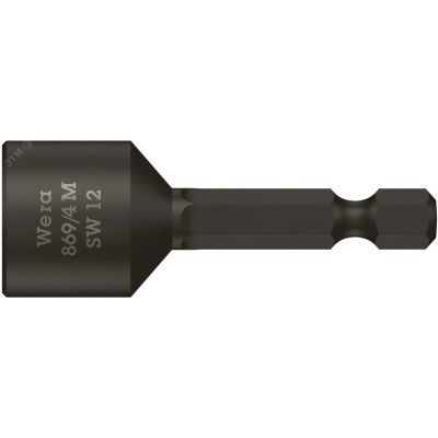 Головка торцевая 869/4 M с магнитом хвостовик 1/4 E 6.3 12X50 мм