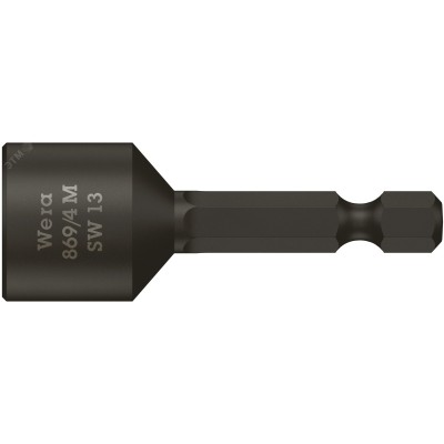 Головка торцевая 869/4 M с магнитом хвостовик 1/4 E 6.3 13X50 мм