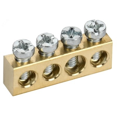 TEKFOR Шина нулевая сечение 6х9 4 отв. IEK