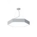 Светильник LED ЭРА Geometria SPO-121-W-40K-038 Hexagon 38Вт 4000K 4000Лм IP40 600*80 белый подвесной драйвер внутри