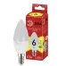 Лампочка светодиодная ЭРА RED LINE LED B35-6W-827-E14 R Е14 / E14 6 Вт свеча теплый белый свет