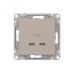Механизм розетки USB-C - 2шт кремовый Эпика EKF Механизм розетки USB-C - 2шт кремовый Эпика EKF